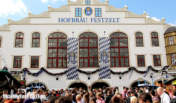 Hofbräuzelt - Bierzelte Oktoberfest - Hofbräu Festzelt auf der Wiesn