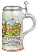 Wirtekrug 2013 - Bierkrug mit Zinndeckel