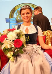 Bayerische Bierkönigin - Lena Hochstrasser aus Höhenrain bei Starnberg - Bild Bayerischer Brauerbund